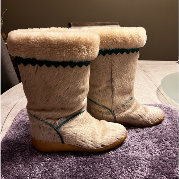 Dival Alphine “Alessia” Boots-Goat fur-merino wool interior-women 39(8)-Italy - Picture 2 of 14